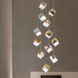 Plafonniers de pavillon à suspension en verre créatifs