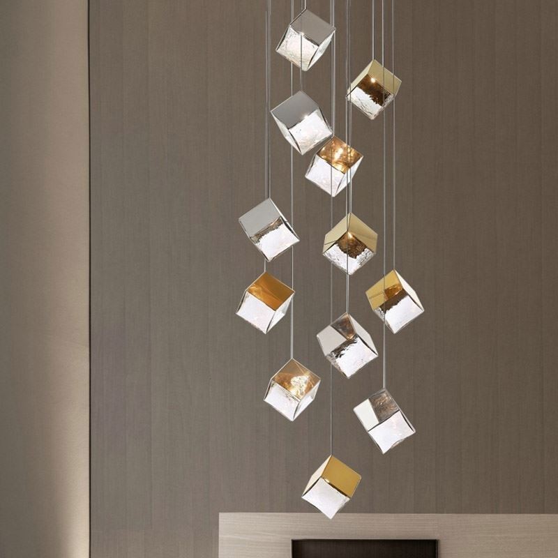 Plafonniers de pavillon à suspension en verre créatifs