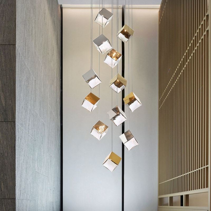 Plafonniers de pavillon à suspension en verre créatifs