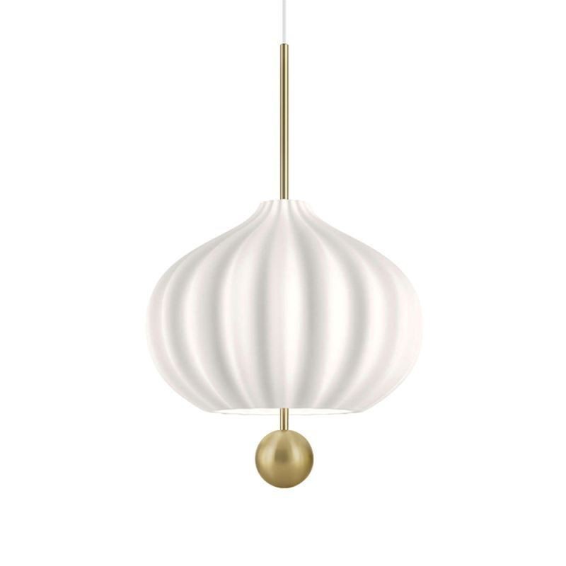 Suspension moderne en verre blanc en forme de boule, plafonnier minimaliste