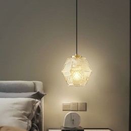 Suspension moderne en verre, éclairage domestique créatif