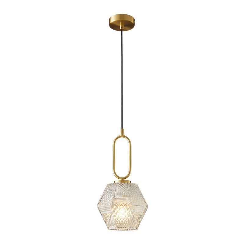 Suspension moderne en verre, éclairage domestique créatif
