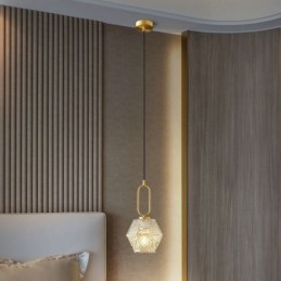 Suspension moderne en verre, éclairage domestique créatif