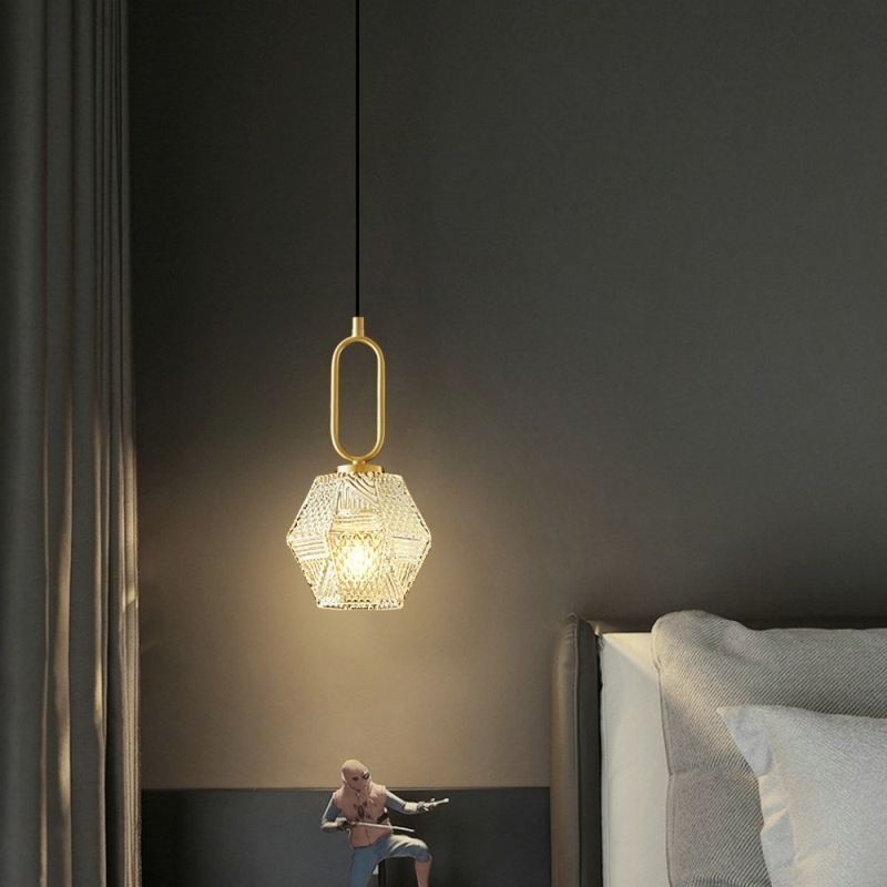 Suspension moderne en verre, éclairage domestique créatif