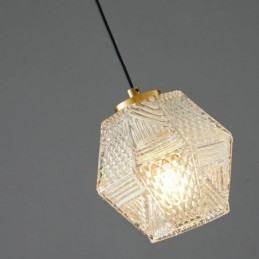 Suspension moderne en verre, éclairage domestique créatif