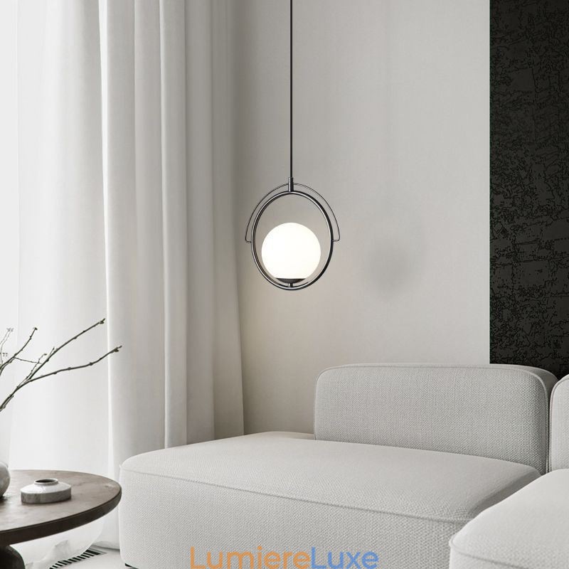 Suspension boule de verre décorative pour la maison