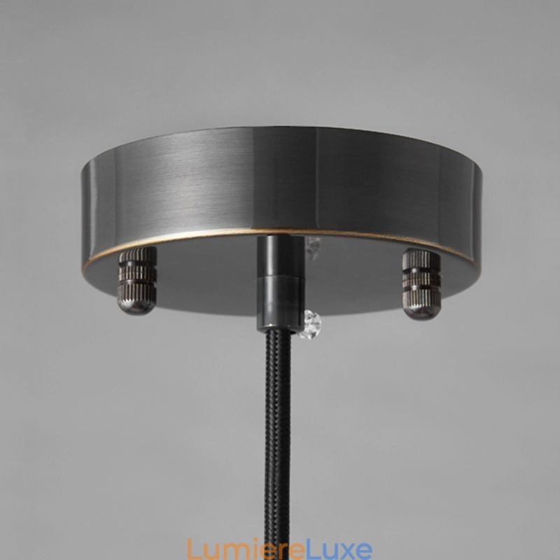 Suspension moderne en verre avec abat-jour en verre transparent