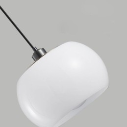 Lampe suspendue moderne en verre au design citrouille