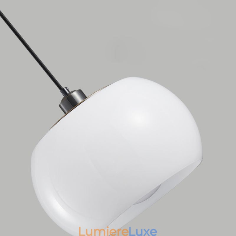 Lampe suspendue moderne en verre au design citrouille