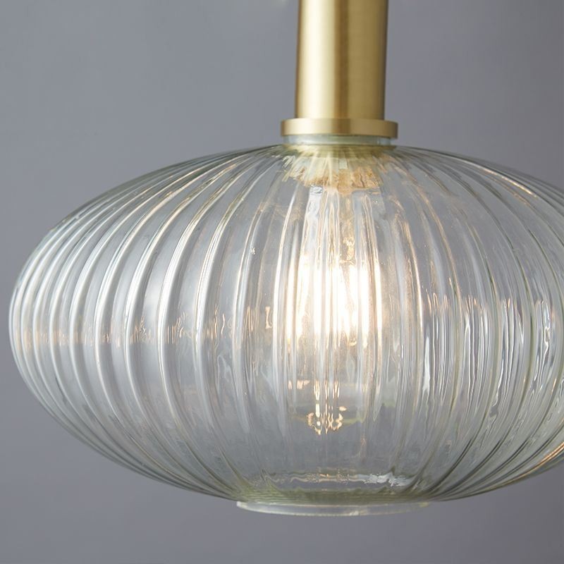 Suspension moderne à une lumière en verre pour îlot