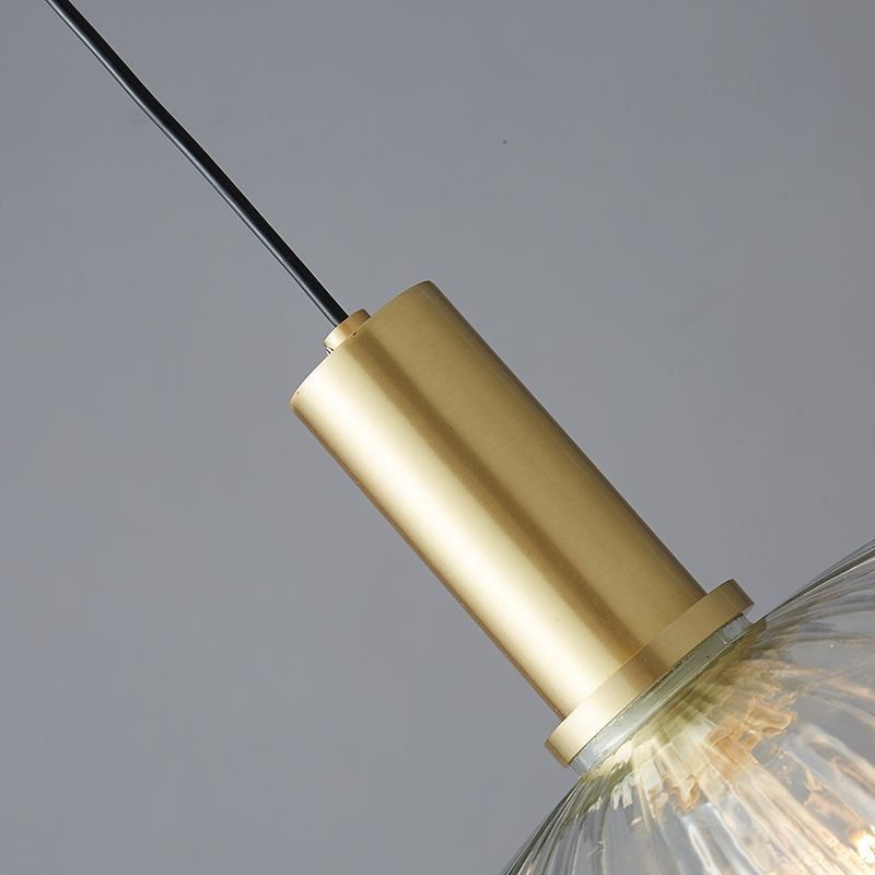 Suspension moderne à une lumière en verre pour îlot