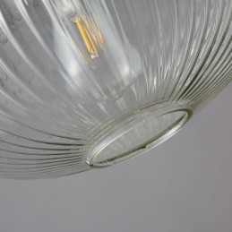 Suspension moderne à une lumière en verre pour îlot