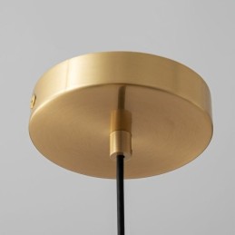 Lampe suspendue à tête unique en or brossé