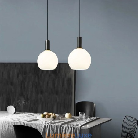 Lampe suspendue simple et moderne en verre Lampe suspendue simple et moderne en verre