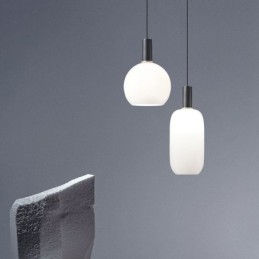 Lampe suspendue simple et moderne en verre