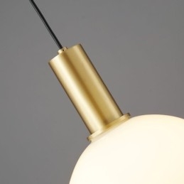 Lampe suspendue simple et moderne en verre