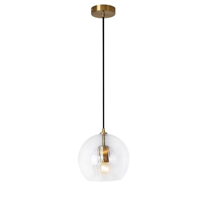 Lampe suspendue moderne en verre à tête unique