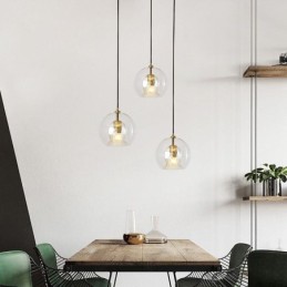 Lampe suspendue moderne en verre à tête unique