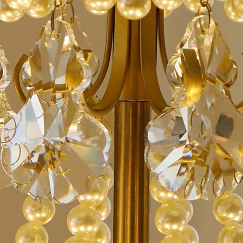 Élégante suspension en verre à motif de feuille