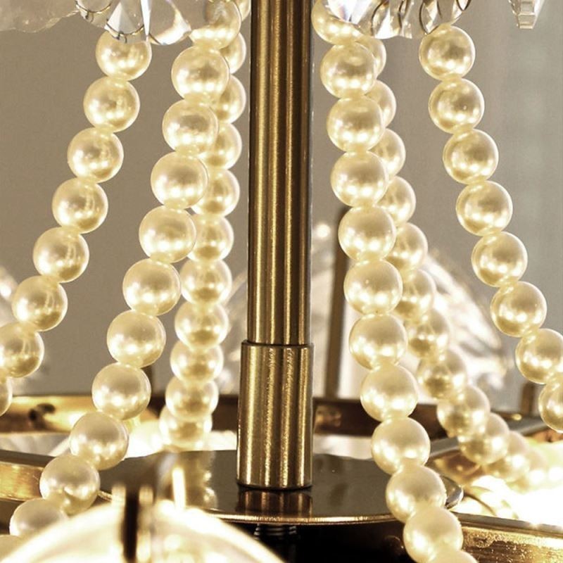 Élégante suspension en verre à motif de feuille