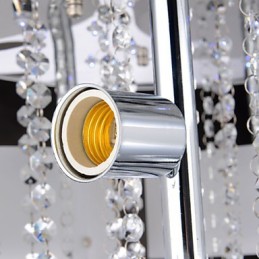 Plafonnier encastré avec télécommande en cristal inclus Moderne Contemporain