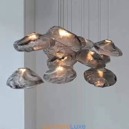 Lustre en verre à suspension nordique créatif Lustre en verre à suspension nordique créatif
