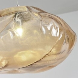 Lustre en verre à suspension nordique créatif