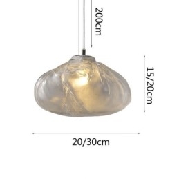 Lustre en verre à suspension nordique créatif