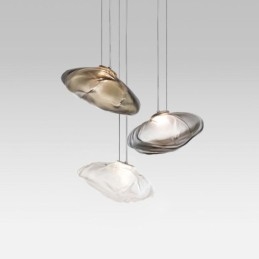Lustre en verre à suspension nordique créatif