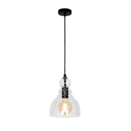 Suspension moderne en fer et verre Gourd