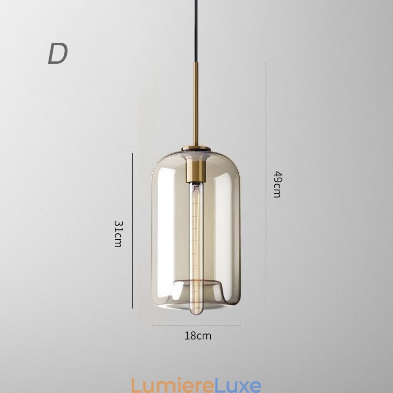 Suspension classique en verre à 3 lumières, luminaire suspendu pour café