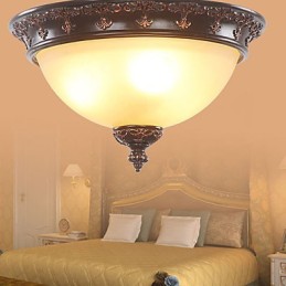 Lampe dôme absorbante de style rural classique de type européen 33*