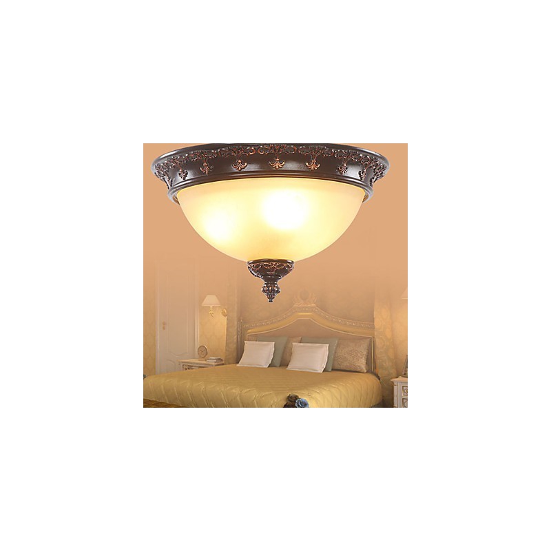 Lampe dôme absorbante de style rural classique de type européen 33*