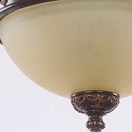 Lampe dôme absorbante de style rural classique de type européen 33*