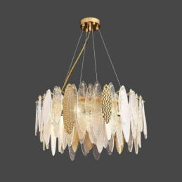 Suspension contemporaine élégante en verre
