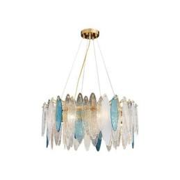 Suspension contemporaine élégante en verre