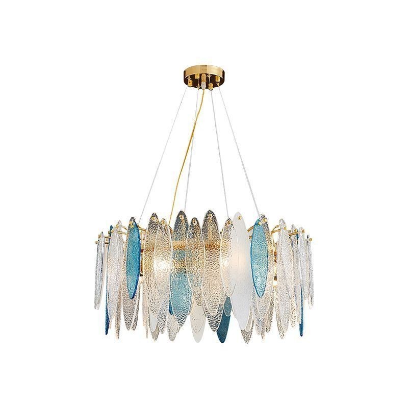 Suspension contemporaine élégante en verre