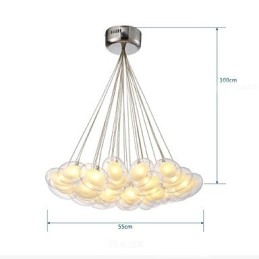 Lustre 22 lumières G4 Retrofit moderne contemporain