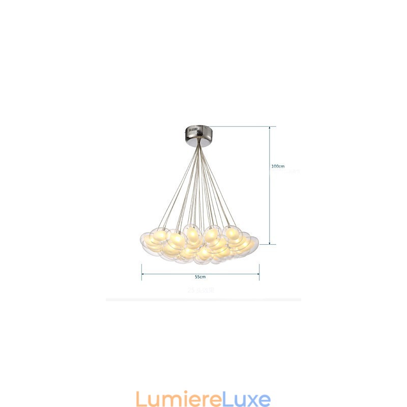 Lustre 22 lumières G4 Retrofit moderne contemporain