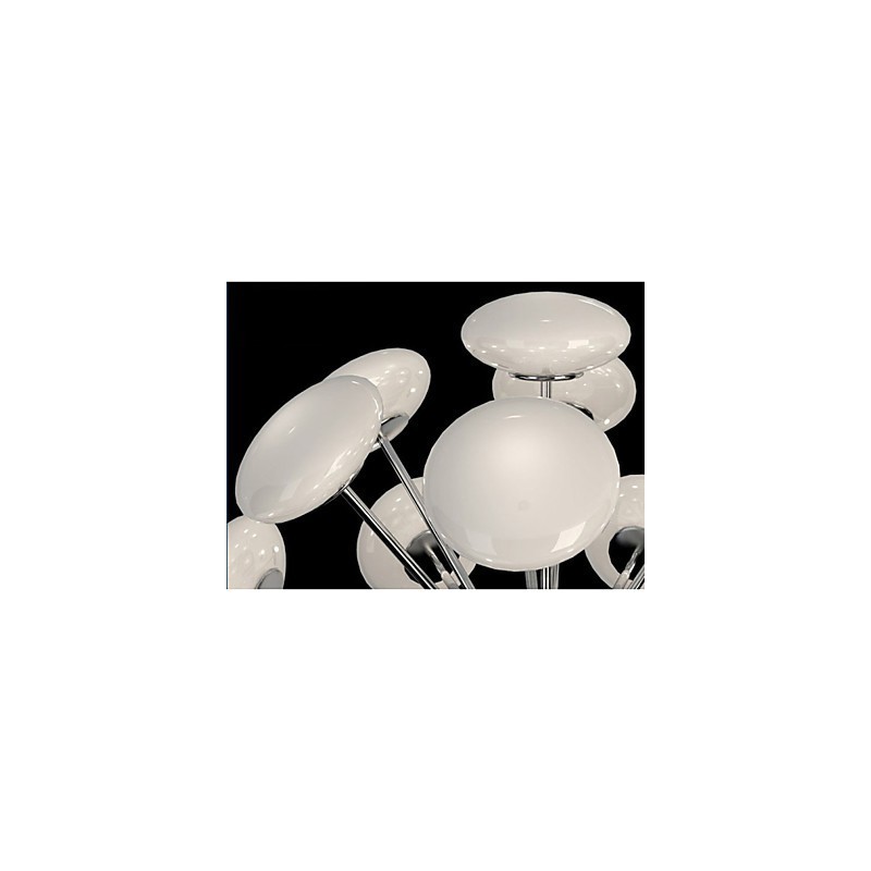 Lampe suspendue circulaire en verre de style européen, style restaurant moderne