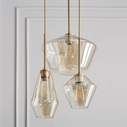 Suspension en verre simple et moderne