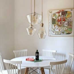 Suspension en verre simple et moderne