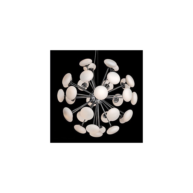 Lampe suspendue circulaire en verre de style européen, style restaurant moderne