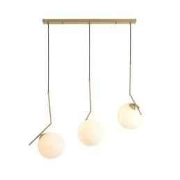 Îlot de luminaires en forme de boule de verre