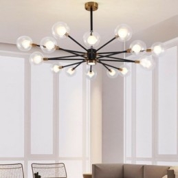 Suspension nordique en verre blanc laiteux, lampe ronde, lustre, éclairage