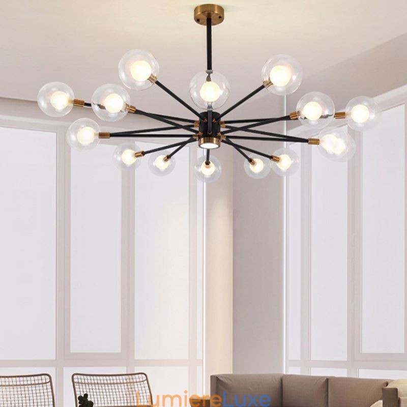 Suspension nordique en verre blanc laiteux, lampe ronde, lustre, éclairage