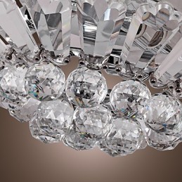 Plafonnier semi-encastré moderne en cristal
