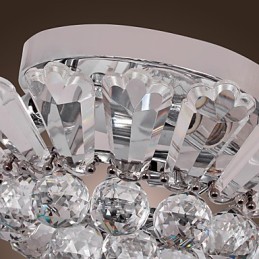 Plafonnier semi-encastré moderne en cristal