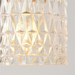 Luminaire suspendu en verre strié Jelly Jar