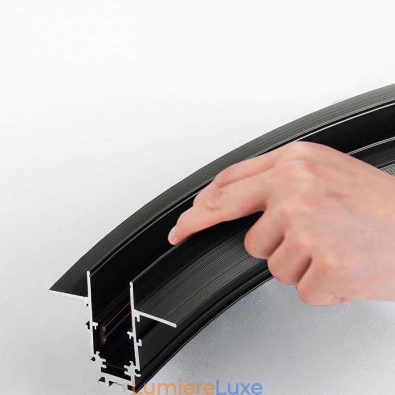 Luminaire circulaire encastré magnétique sur rail 150 cm